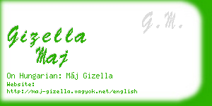 gizella maj business card